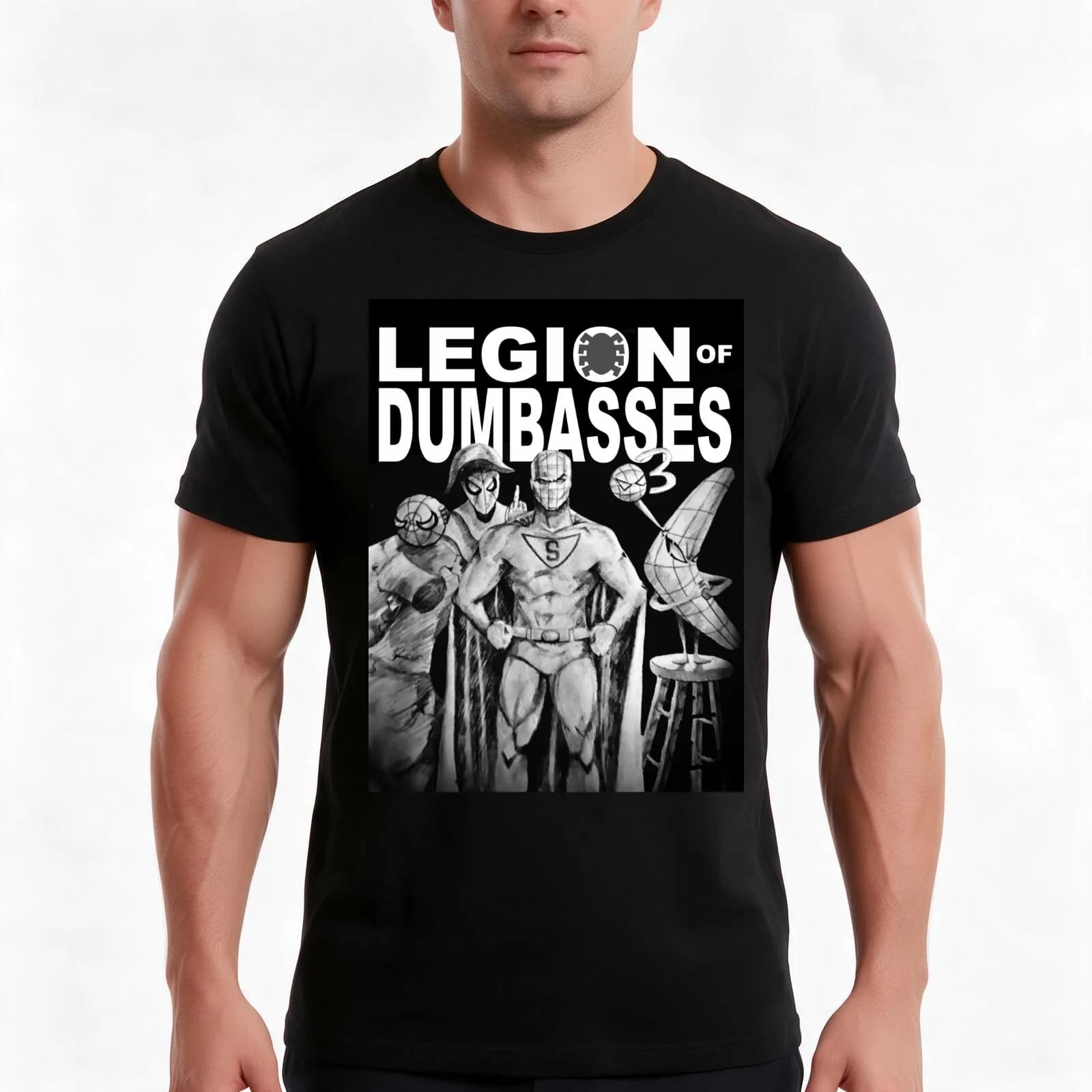 L.O.D. T-Shirt, Summer Casual Cotton Tee, Oversized Streetwear Tops, Vintage Graphic Print, Loose Fit Short Sleeve, 100% Cotton