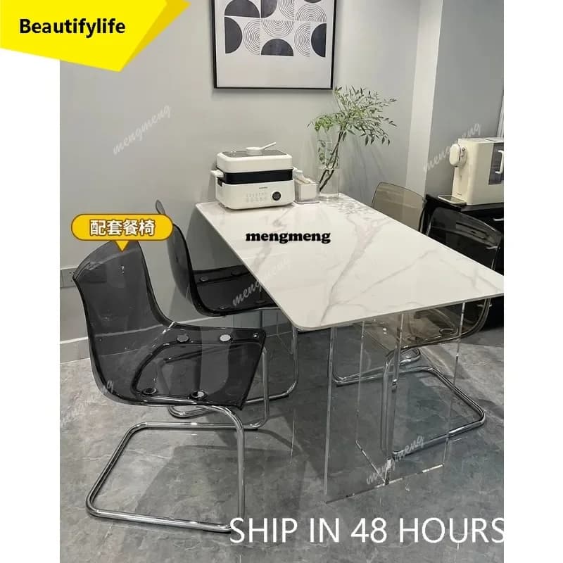 CC Living Room Dining Table Salon Study Nordic Balcony Luxury Corner Gaming Hallway Outdoor Dining Table Study Mesa Salon Furnit