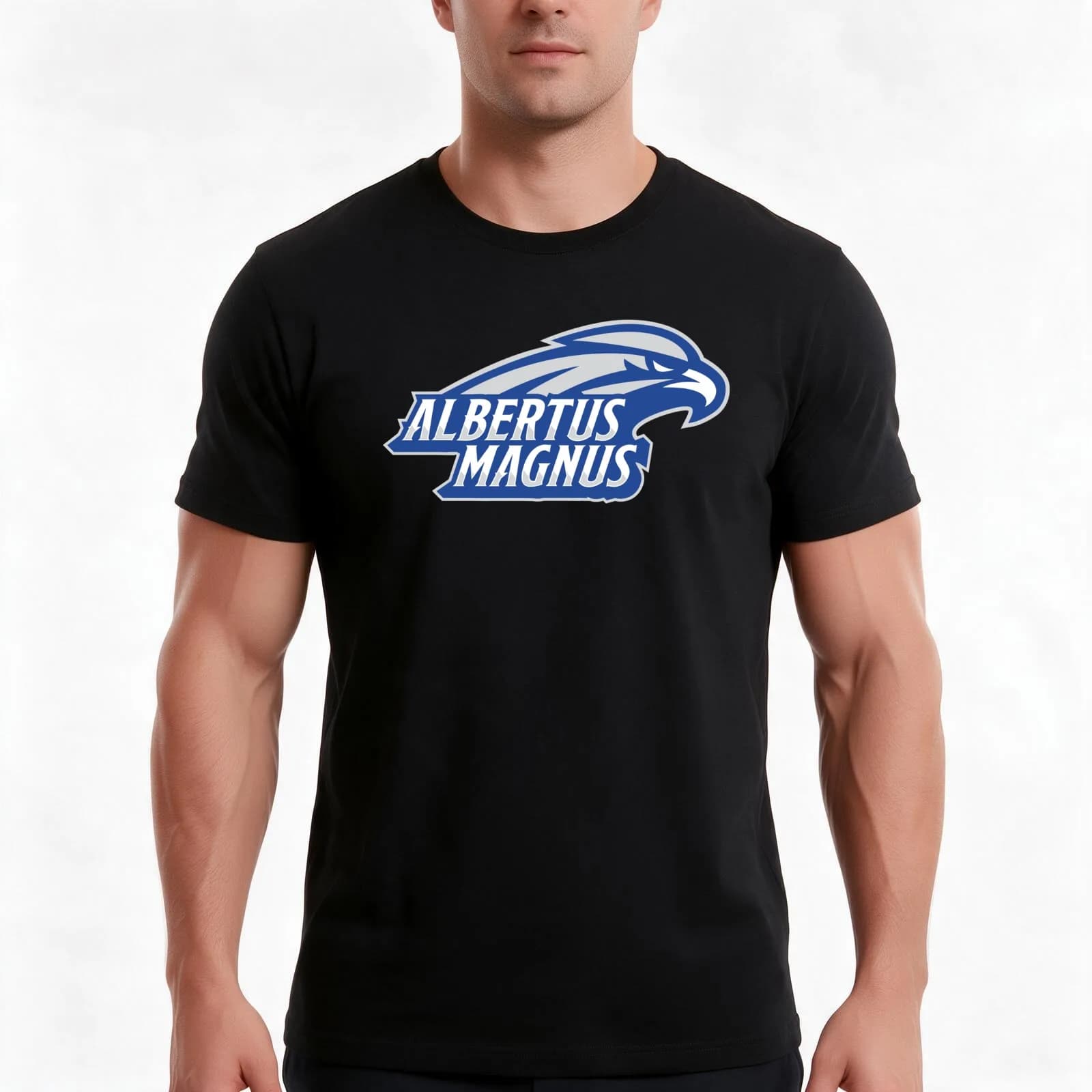 Albertus Magnus College T-Shirt, Summer Casual Cotton Tee, Oversized Streetwear Tops, Vintage Graphic Print, Unisex Men Women