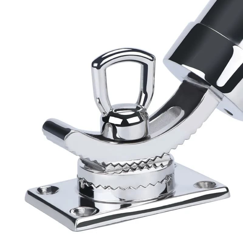 316 stainless steel fishing rod holder 360 degree steering fishing bracket yacht ship battery rod holder marine hardware ac