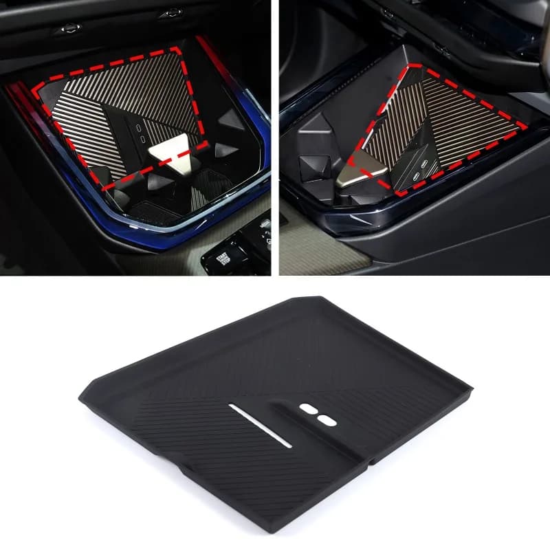 Silicone Center Console Wireless Charger Storage Tray Mat  for 2025+ BMW X3  G45 Car Interior  Accessories