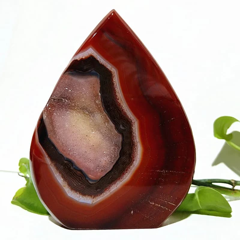 Natural Stone Red Agate Crystal Druzy Geode Freeform Home Room Decoration Spiritual Meditation Chakra Reiki Healing Crystals