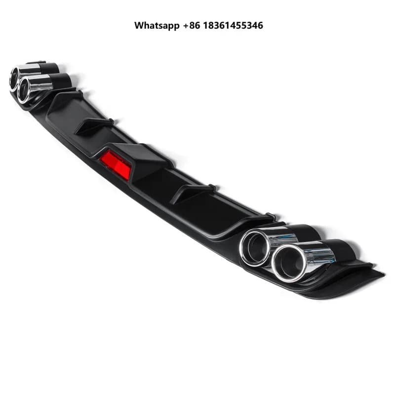Sport Vehicle Exterior Upgrade Accessories Universal Rear Bumper Lip Spoiler Anti-Scratch
