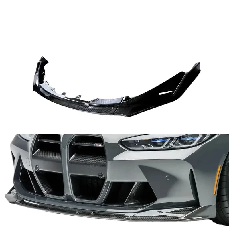 3pcs/set Carbon Fiber Front Spoiler Lip for  3 Series G80 M3 Coupe 2-Door 2021-2022