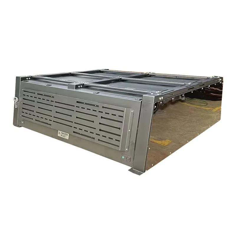 Cargo box with side box, bucket modification accessories, back cover aluminum high cover