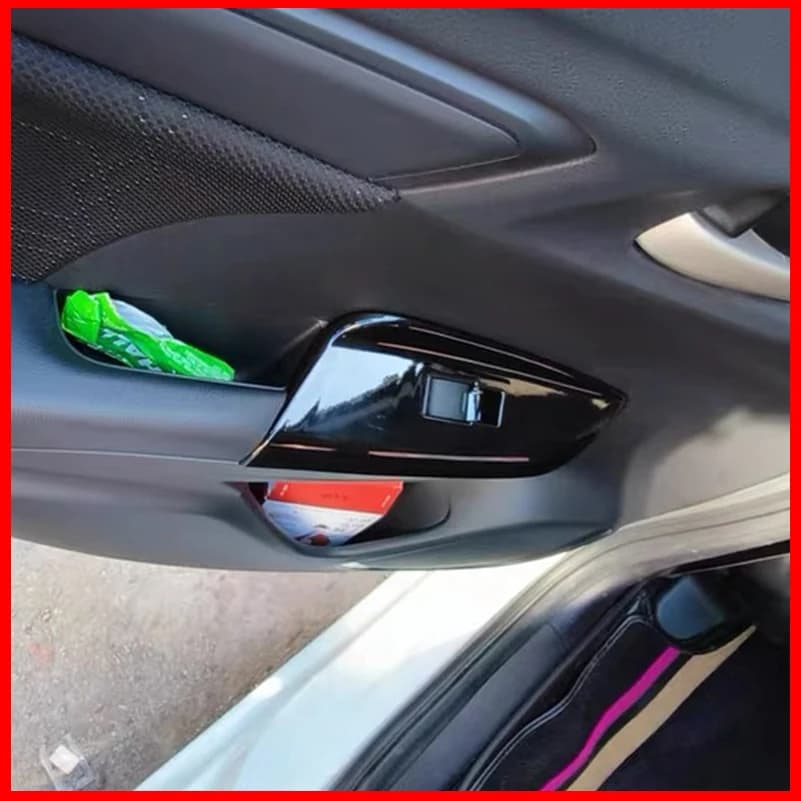 Car Styling For Honda Fit 2015-2017 Door Window Lift Control Button Switch Panel Cover Trim Decoration Auto Parts Accessories