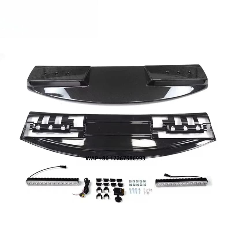 Car Accessories Front Roof Light DRY Carbon Fiber for New RR Defender 110/90/130 With Two Light 2020-2022