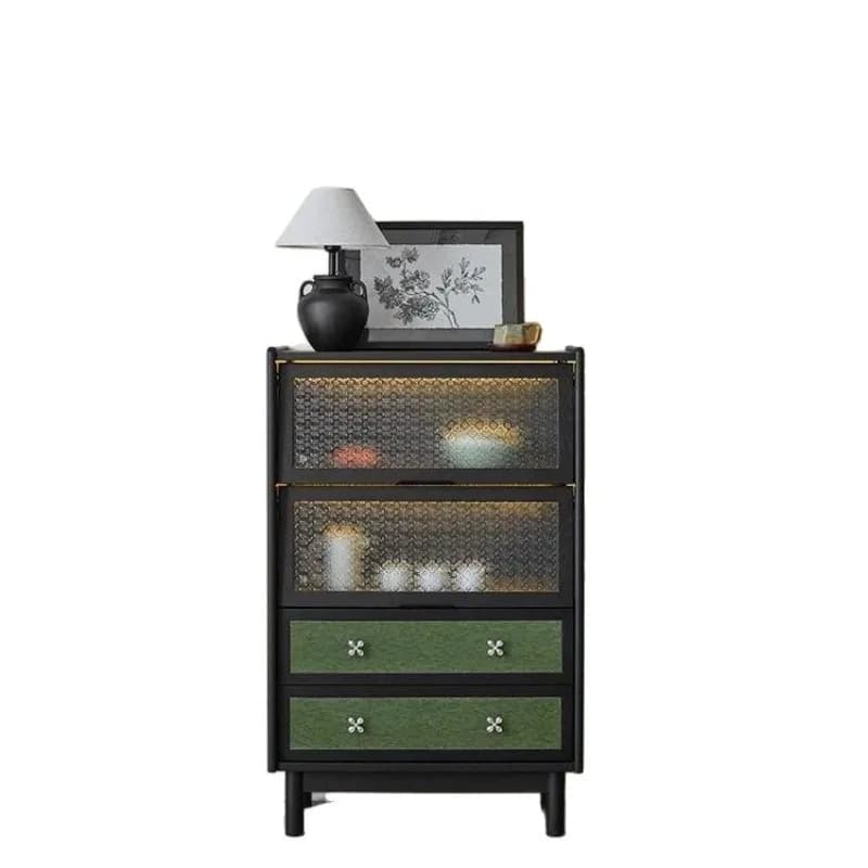 Narrow cabinet next to sofa in living room TV vertical cabinet display locker