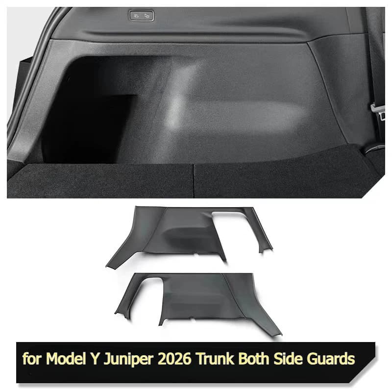 For Tesla Model Y Juniper 2026 Trunk Both Side Guard Plates Anti-Dirty Protective Pads Anti-Scratch Cover Interior Accessorie