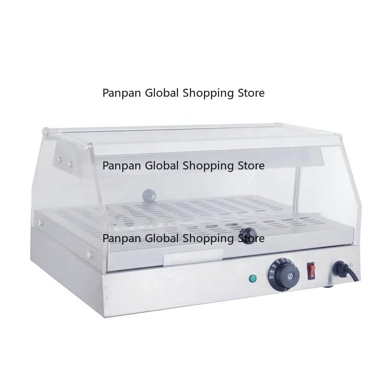 ommercial staurant Equipment Stainless Steel Electric Bending Food Heater Showcase For Sale
