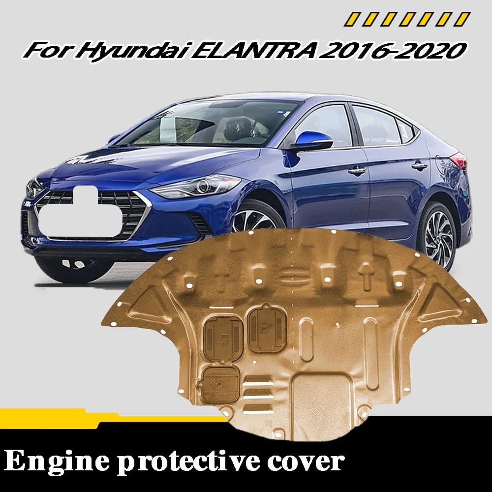 Vehicle - Specific Splash - Proof Durable Sturdy Engine Undercover And Lower Mudguard For Hyundai ELANTRA 2016-2020 1.5L/1.4T