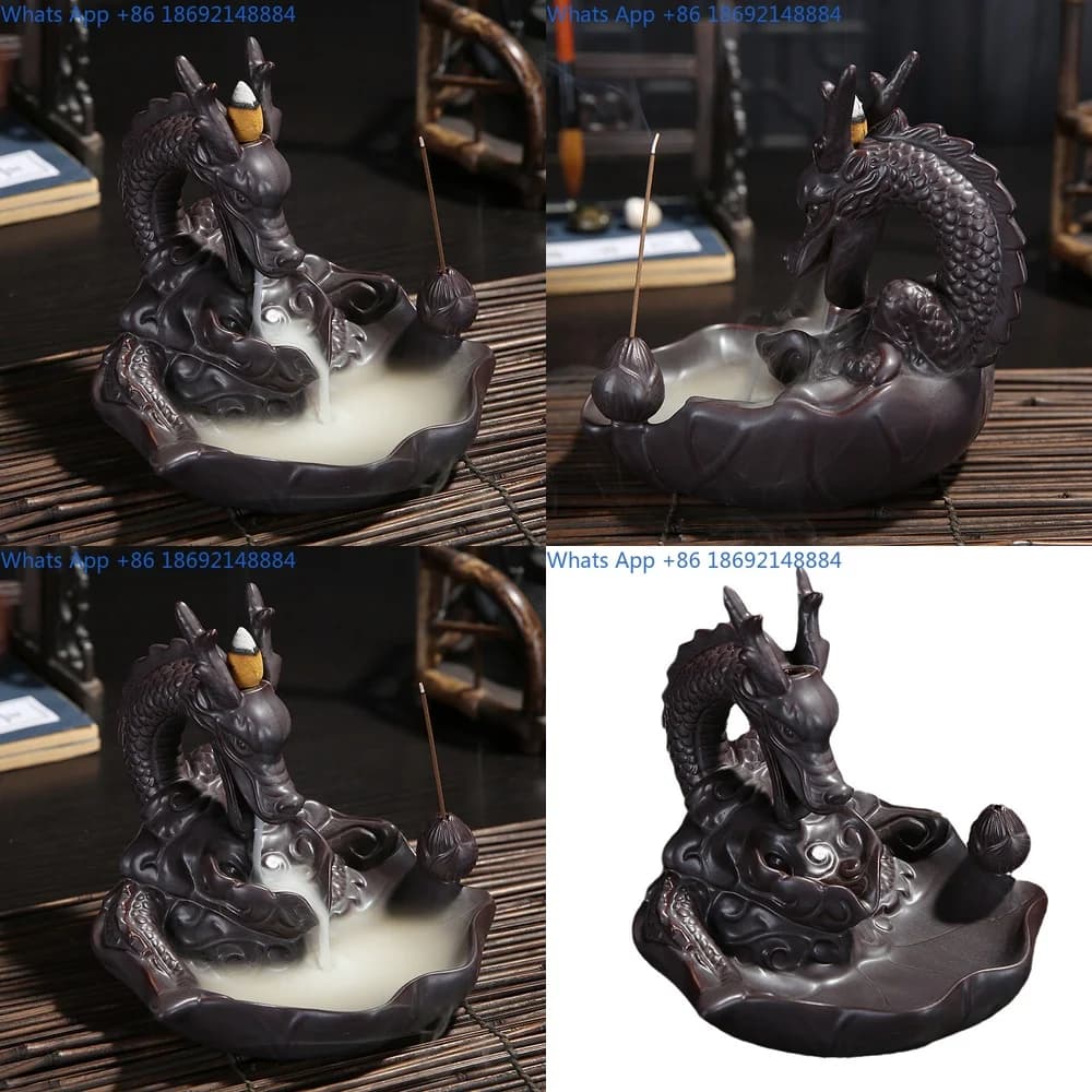 Creative Reverse Flow Incense Burner Smoke Descending Aroma Gift for Office Home Decor Use Ideal for Relaxation and Meditation