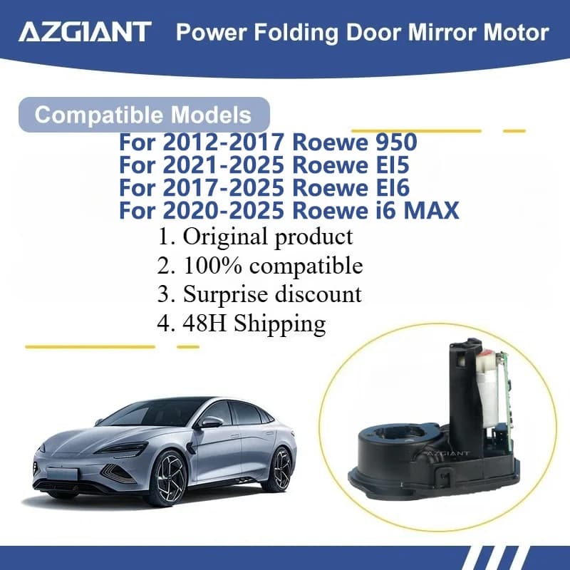 AZGIANT For Roewe 950/EI5/EI6/i6 MAX Car Wing Mirror Authentic Folding Motor Power Assembly car accessories 12V DC R/L