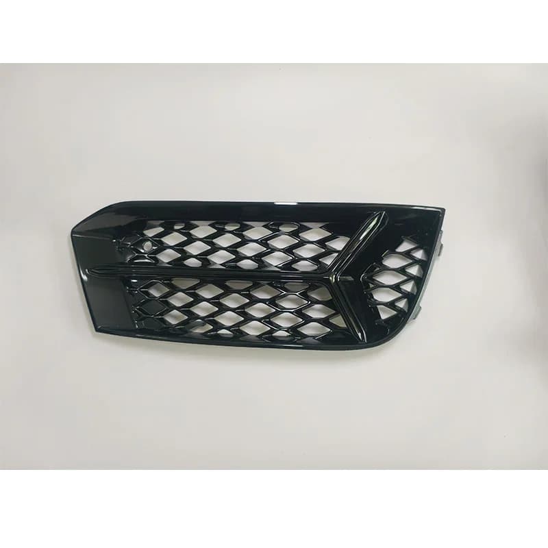 For Audi A3 2017 2018 2019 2020 Honeycomb Fog Lamp Holder Hollow Mesh Lower Grille Auto Parts Black Bright Color