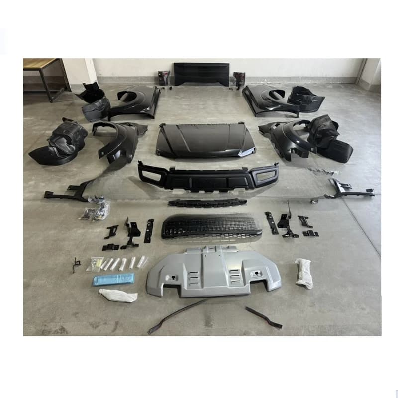 High Quality 4X4 Pickup Body Kit For Ranger T6 T7 T8 2012-2021 Upgrade To F150 Raptor With Steel Fender Accessories
