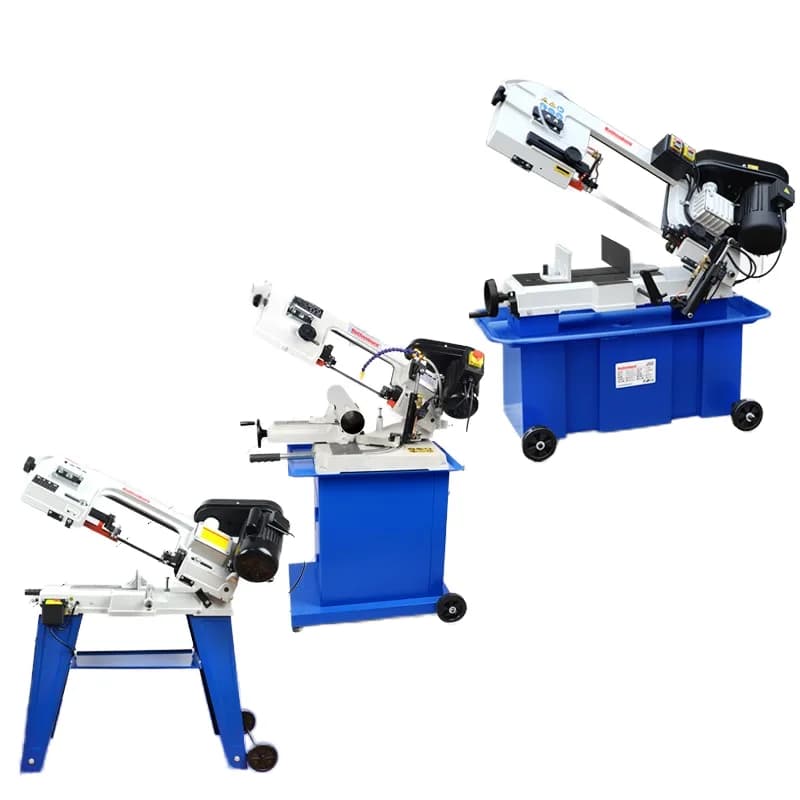 Good Quality Industrial Horizontal Band Saw With Hydraulic Tension 0.75kW Motor For Cold Cutting Metal-Direct Price ConcessionsA