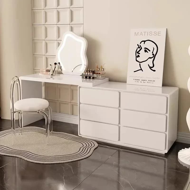 Luxury Makeup Vanity Table Bedroom Storage Cabinet Modern Dressing Table Study Girl Cosmetics Mesa De Maquillaje Home Furniture