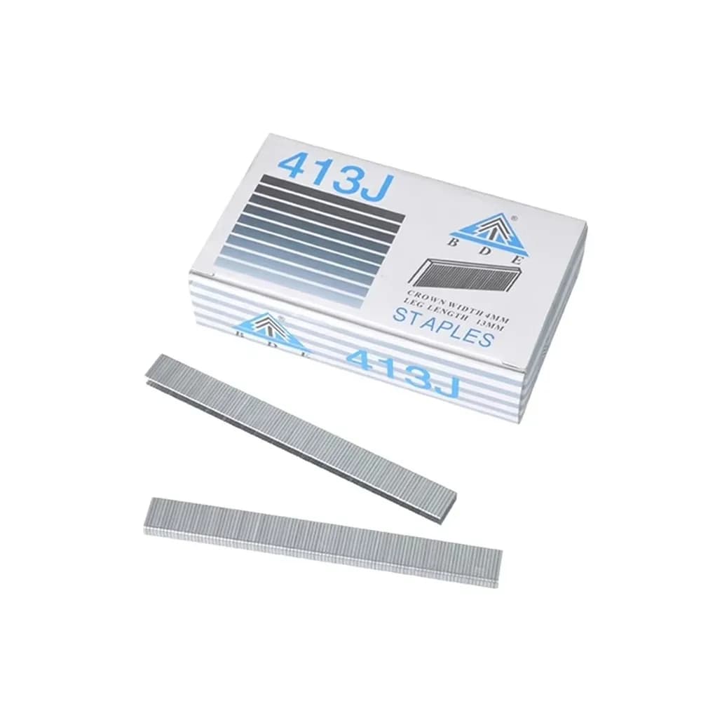U Staples 410J 413J 416J 419J 422J Steel Nails 0.5mm Thickness for Sofa Furniture Wholesale Durable Fastening
