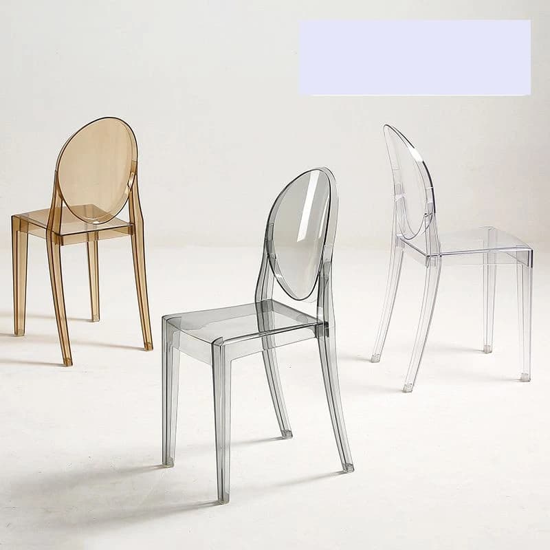 Stackable ins transparent Acrylic Plastic dining chair Creative acrylic restaurant network celebrity coffee lounge chair stool