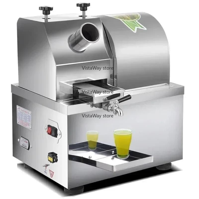 NEW Sugar Cane Juicer Desktop Electric Battery Stainless Steel Sugarcane Juicer Press Machine Juicer Extractor