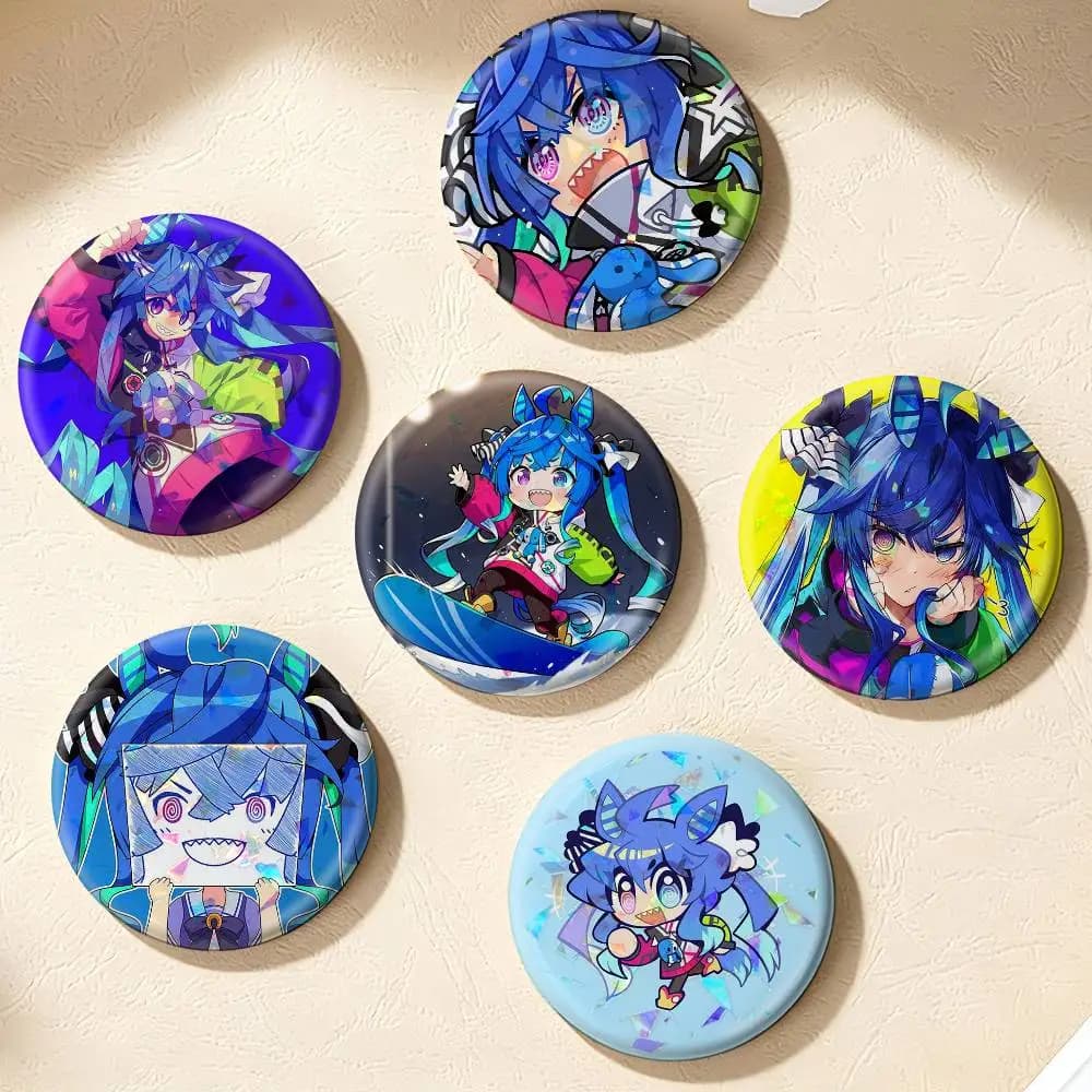 Twin Turbo UMA  75mm 58mm 44mm 25mm Brooch Backpack Hat Pins Accessories Toys Badge