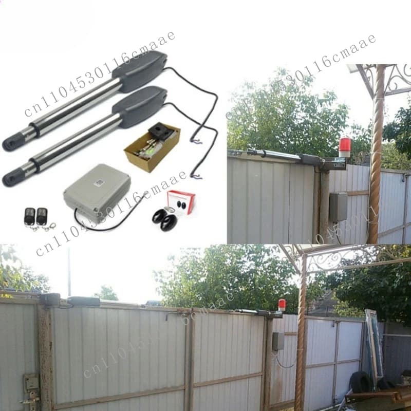 Garden villa door electric pull arm type swing door machine remote control automatic door opener with keyboard
