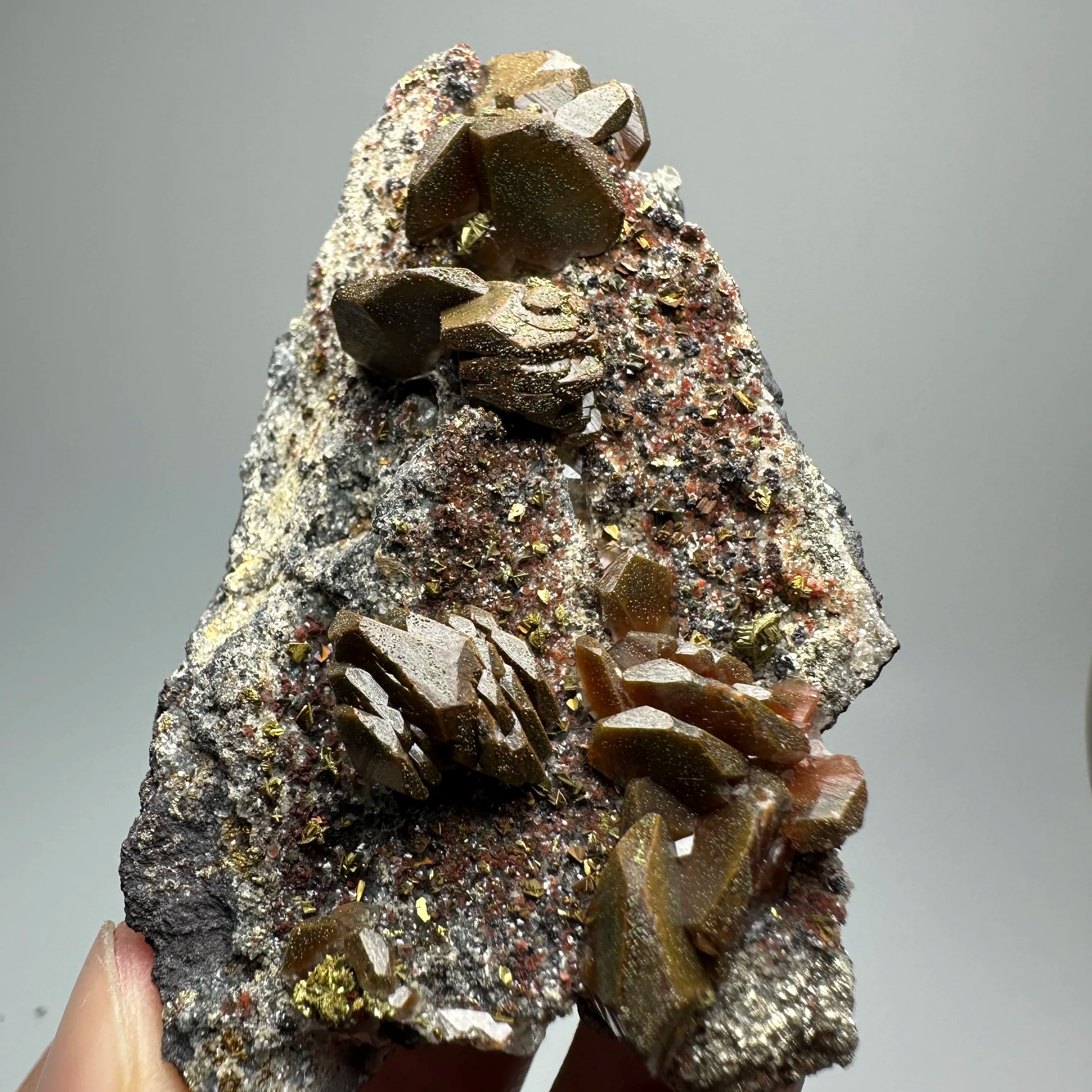 Red Diamond Calcite Crystal Natural Stone Quartz Rock Specimen Healing Gift Mineral Teaching Raw Crystal Decoration