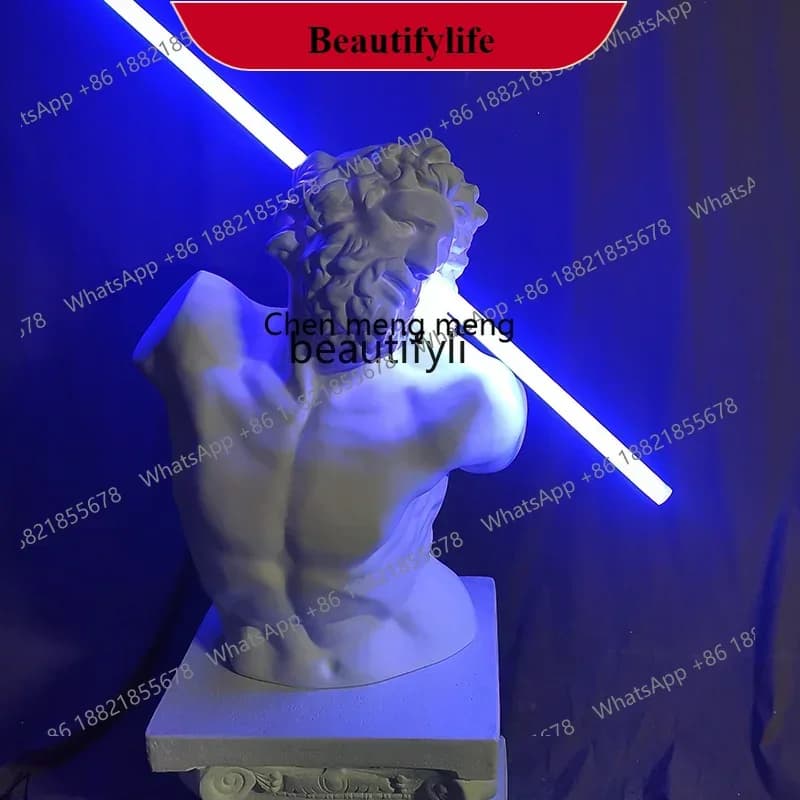 G153 01A Bar character ornament KTV gypsum luminous fiberglass sculpture secret room creative soft decoration