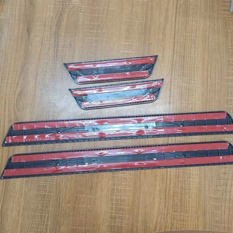 YH QUAN ZHEN Car Trim For Peugeot 5008  2010-2026 Stainless Steel Door Sill Plate Plastic Black Styling 3D Accessories Auto Part