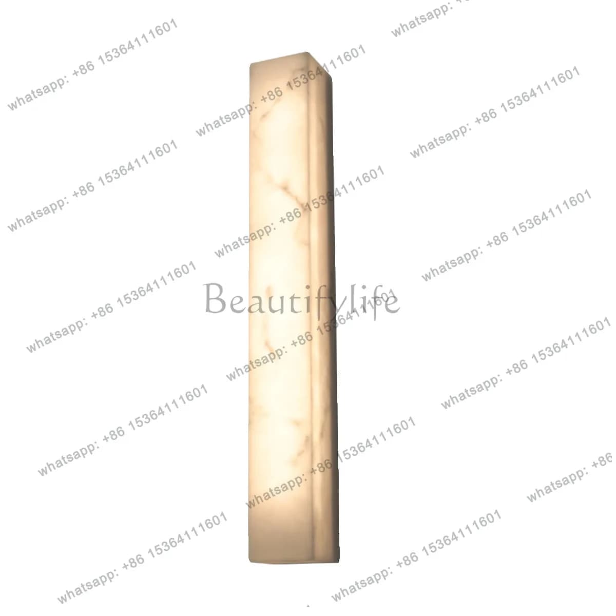 waterproof long strips of imitation marble walls on both sides of the gate and outdoors are connected to light-emitting objects