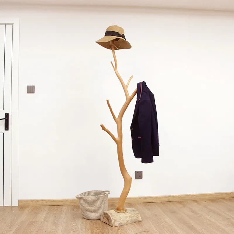 Space Saving Display Clothes Rack Wooden Unique Modern Standing Clothing Racks Designer Nordic Percheros De Pared Room Furniture