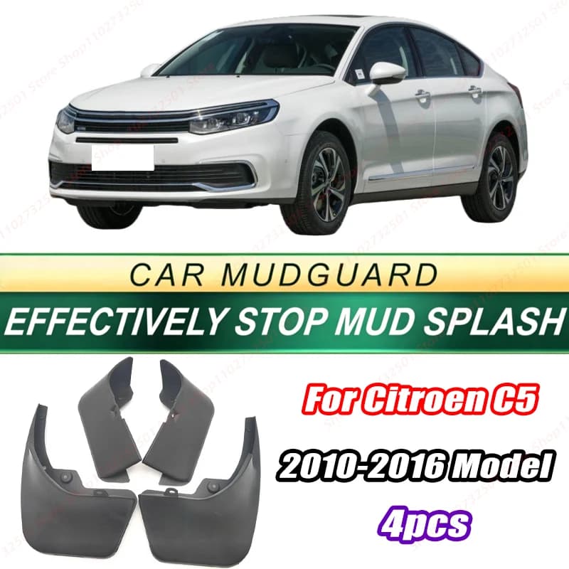 For Citroen C5 2010-2016 Model 4PCS Front Rear Mud Flaps Splash Guards Fender Mudguards Auto Accessories