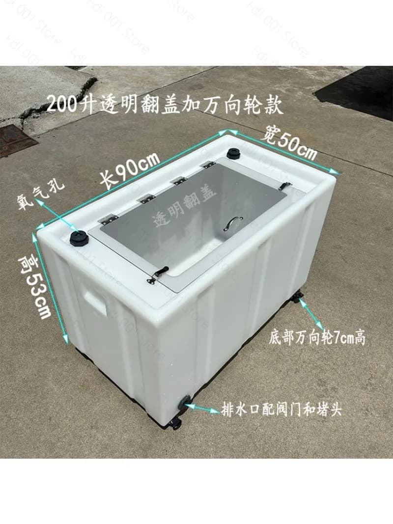 2026 New Car Fishing Box Transportation Live Fish Bucket Thickened Environmentally Friendly Plastic Storage Tank