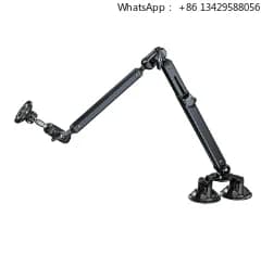 Magnetic Tablet Lazy Stand Swivel Arm Magnet Mobile Phone Holder with Dual Suction Mount