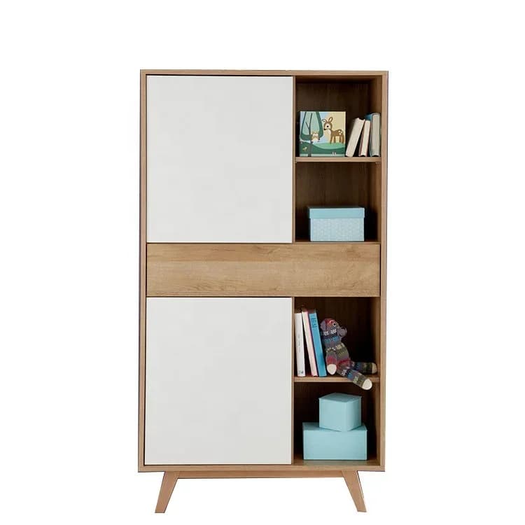 L ForMany Colors Selected Large Capacity Small Size Children Wooden Wardrobe Q
