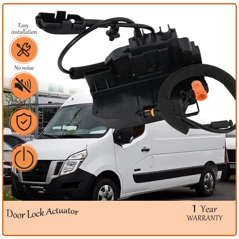 Robust 6-Pin Front Left Right Door Lock Actuator Assembly,Fit With Renault Opel Vauxhall Nissan NV400,oem 805030009R 805020009R