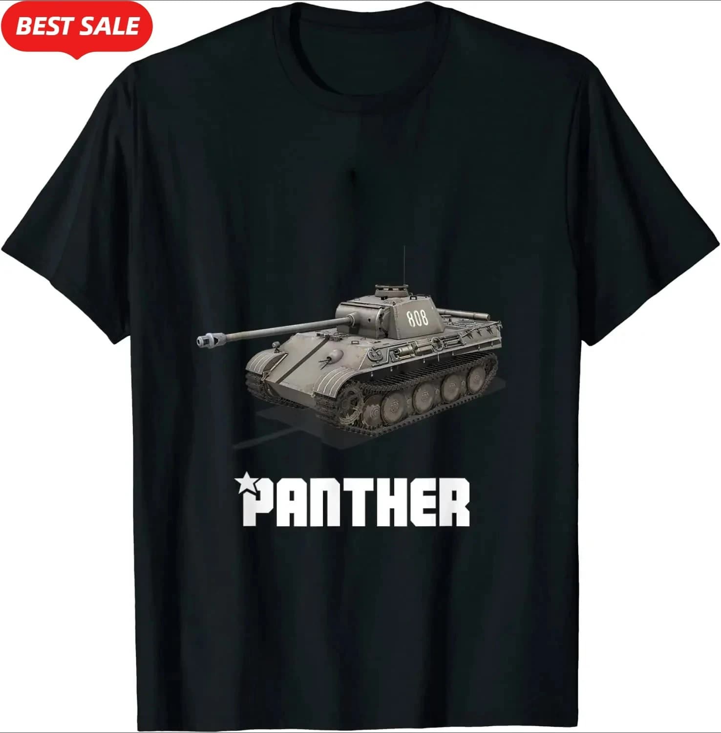 Panzer V Panther Medium Tank  Military T-Shirt. Summer Cotton Short Sleeve O-Neck Mens T Shirt New S-3XL