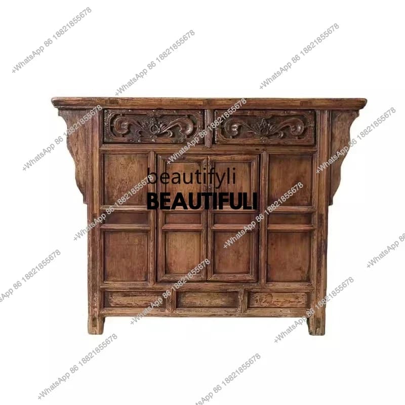 ss8350 Retro and old porch cabinets, Ming and Qing hand-painted lockers, Chinese-style painted dining edges, antique