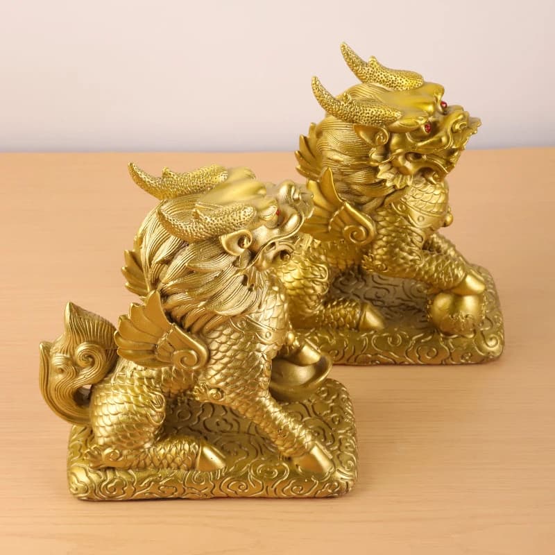 Brass , All-Copper Fortune Kirin, Craft Gift, Home Decoration