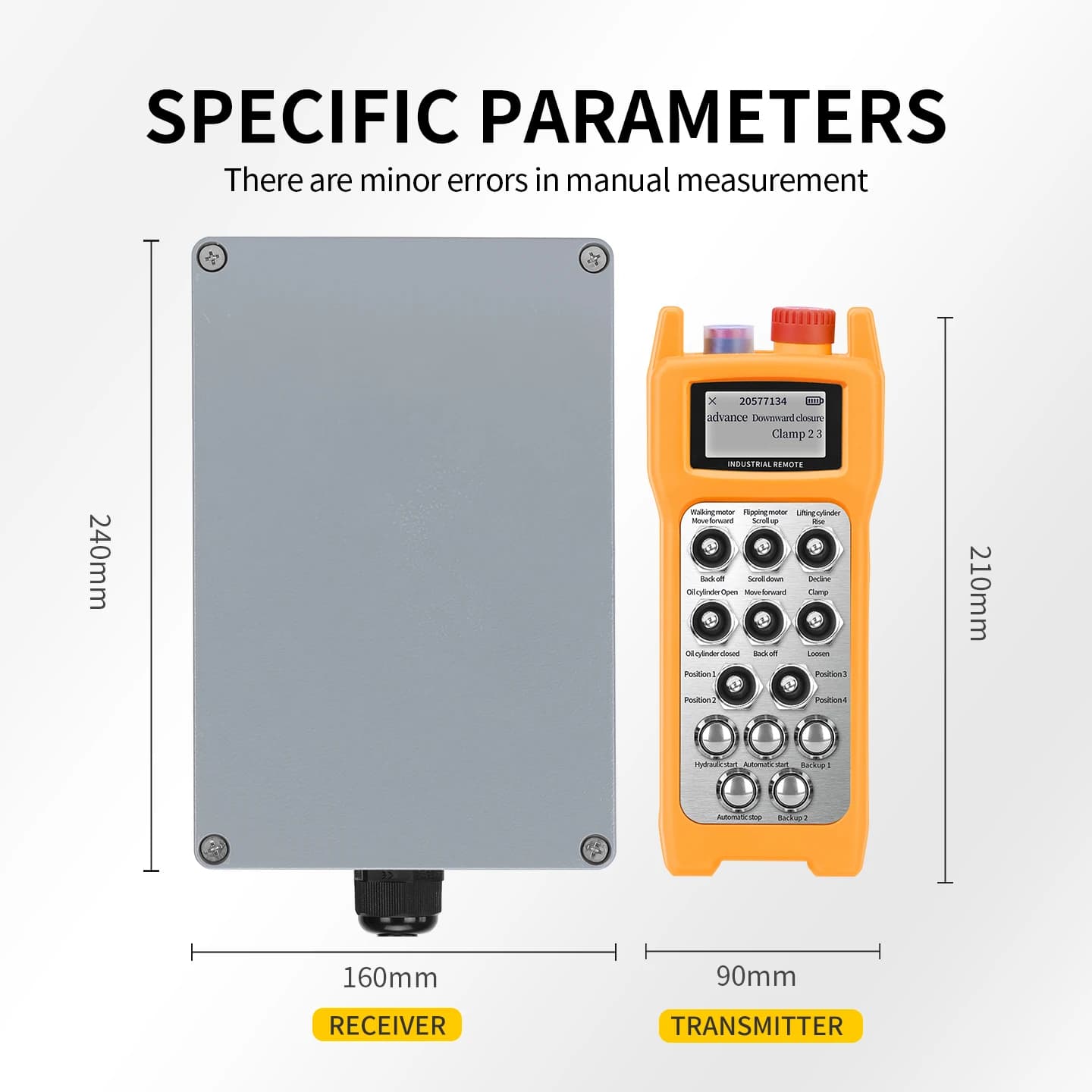 ODM  Radio Control Grua Customized Industrial Intelligent Radio Remote Control