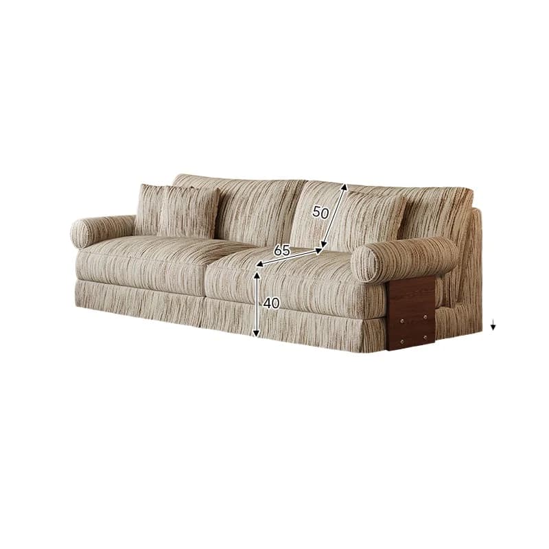 LMM high-end atmospheric small apartment triple combination cream retro style Foshan Haoxue sofa