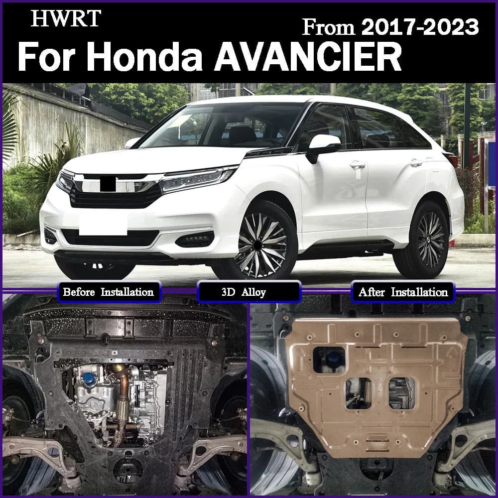 Higher Quality Black Under Engine Guard Mudguard Board Splash Shield Mud Fender Plate Panel For Honda ‌AVANCIER 2017 - 2023 1.5T