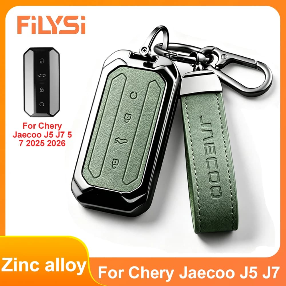 Zinc Alloy Car Key Protective For Chery Jaecoo J5 J7 5 7 2025 2026 Keychain and Keyring Cover Suitable Car Interior Accessories