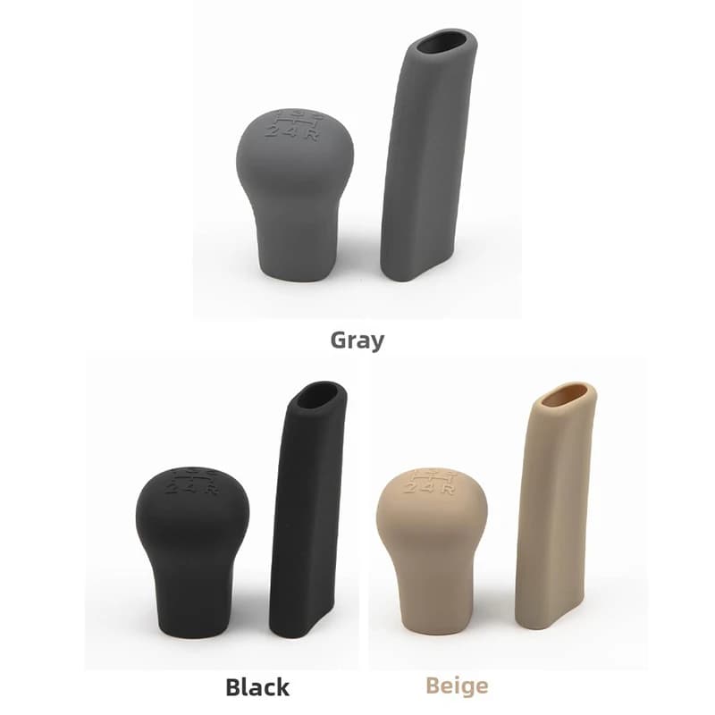 For Nissan Grand Livina Note Livina Qashqai Tiida Versa/Latio Car Brake Handbrake Grips Trim Cover Gear Shift Lever Handle Cover