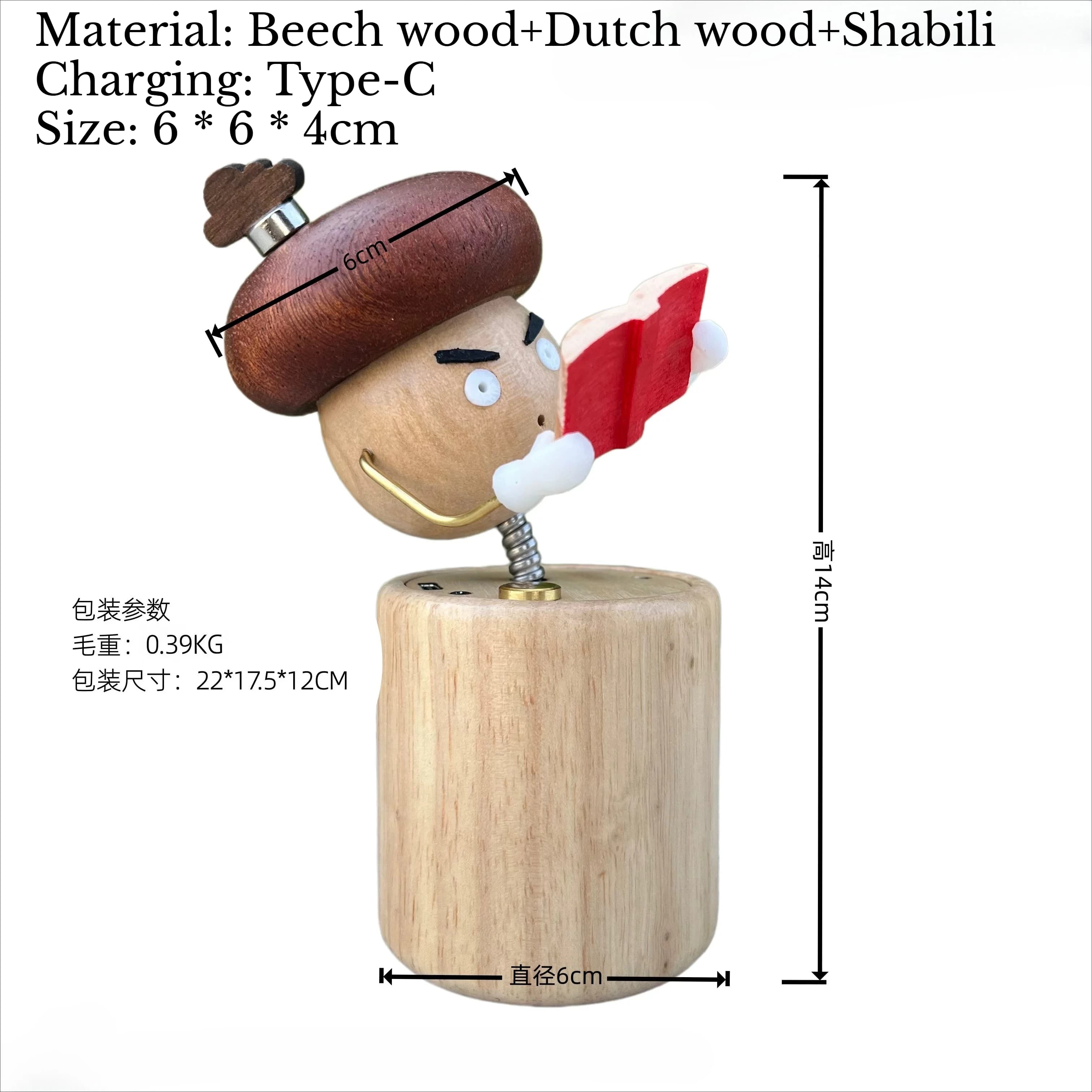 NEW Healing Mushroom People Carefully Read Moving Statues Ornaments Home Desktop Decorations Crafts Unique Gifts
