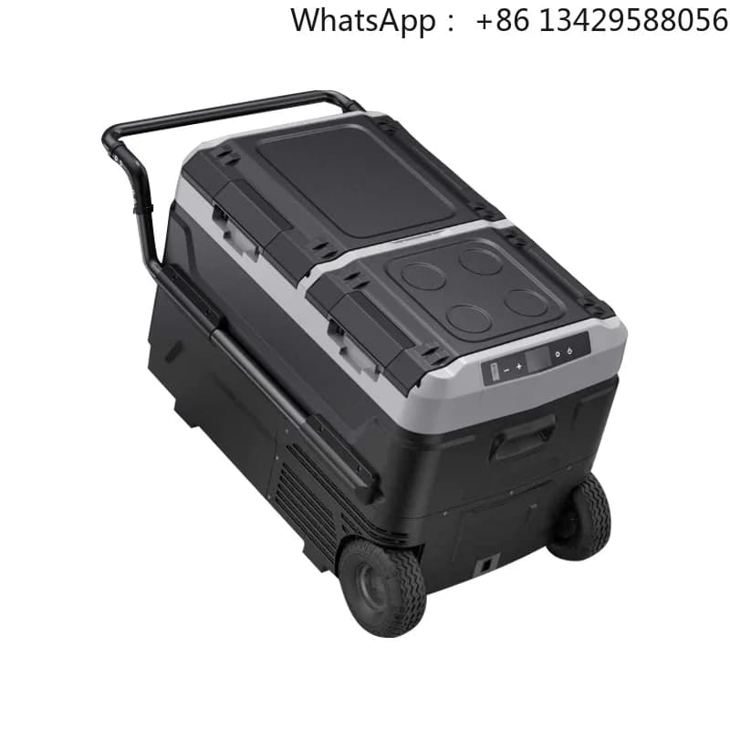 Battery Powered Wheels Car Fridge Freezer Electric Cooler Box Portable Refrigerator for Camping
