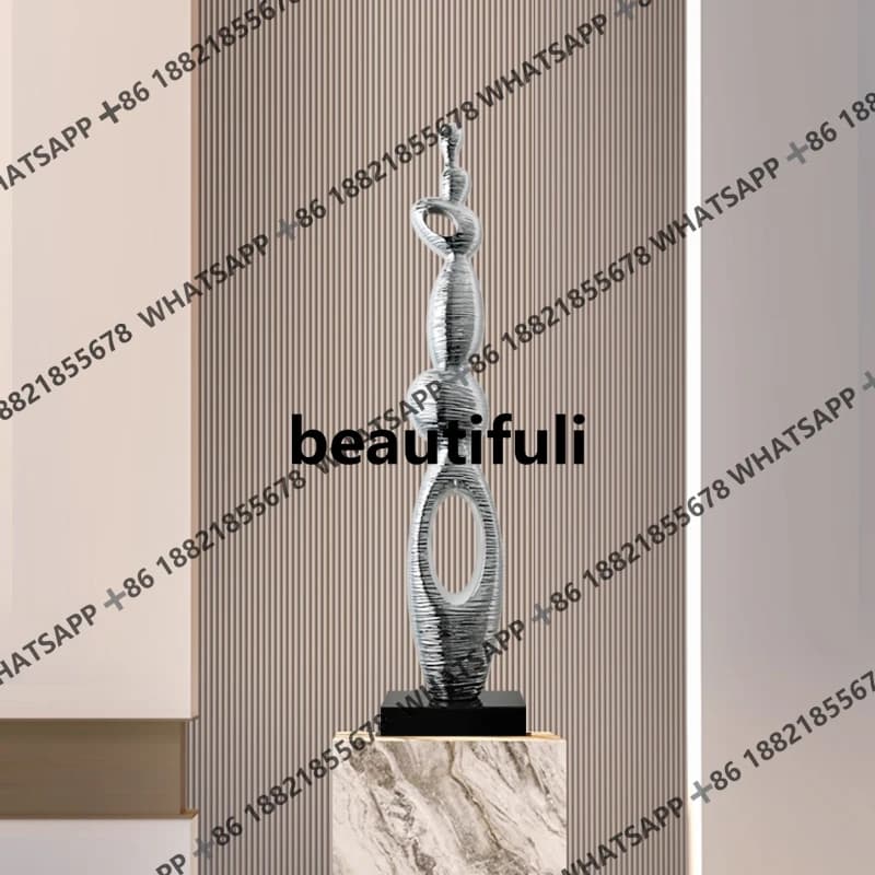 Hotel Lobby Creative Abstract Sculpture Art Ornament Model Room Club Entrance Decorative Crafts