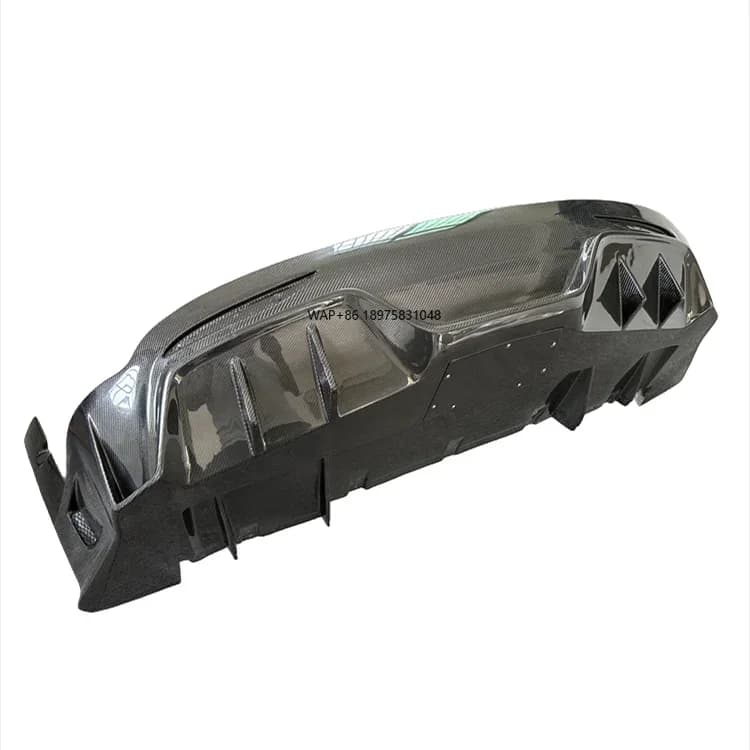 High Quality Top Style 3K Carbon Fiber Rear Diffuser  Wide Body Kit Front Bumper Edge Side Skirt Wheel Arches for