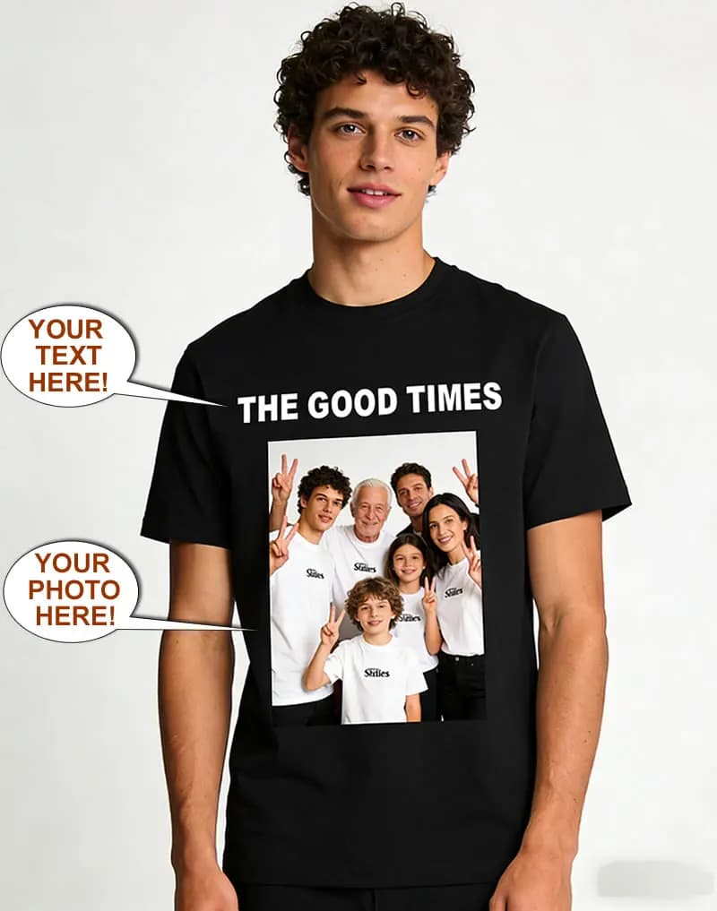 Custom Men's Cotton T-shirt Personalized Your Design Here Custom Text T Shirts Women Men Add Your Own Design DIY T Shirts