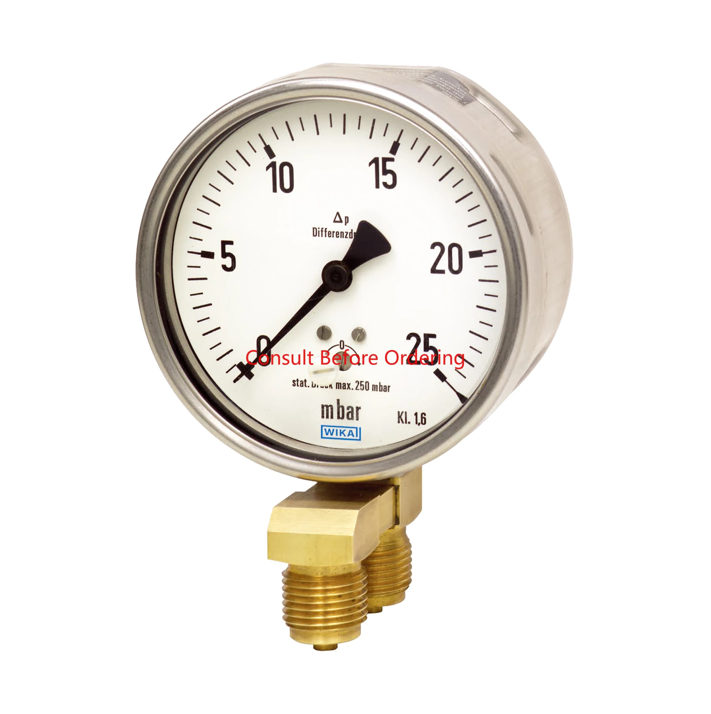 Differential Pressure Gauge For Very Low Differential Pressures From 2.5 Models 716.11 And 736.11